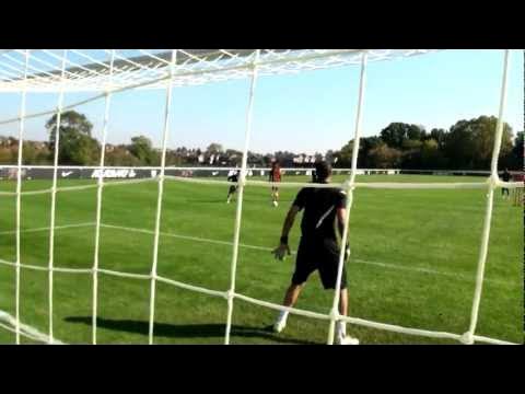 Soccer shooting exercise | Three finishes in one drill | Nike Academy background