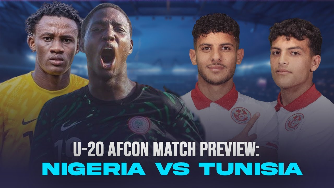 Nigeria vs Tunisia U-20 AFCON Showdown | Who Will Win? Full Match Analysis background