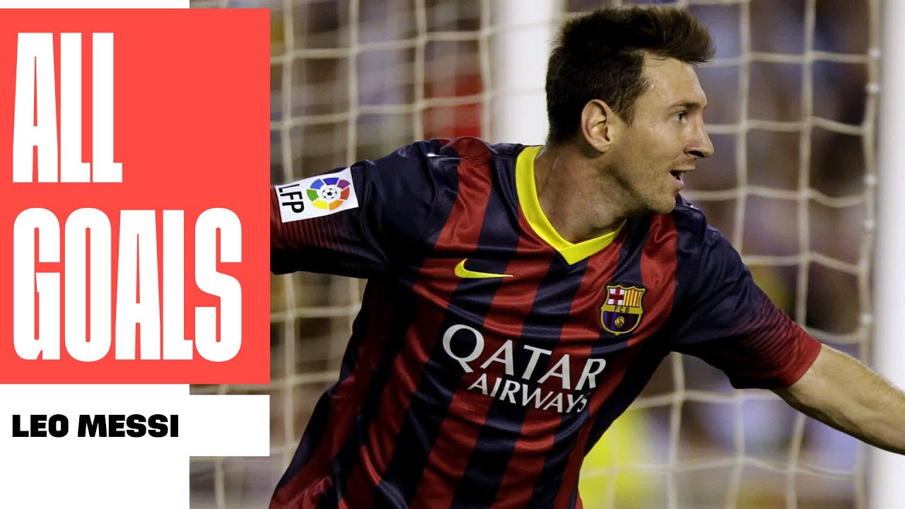 TODOS los GOLES de LEO MESSI en LALIGA background