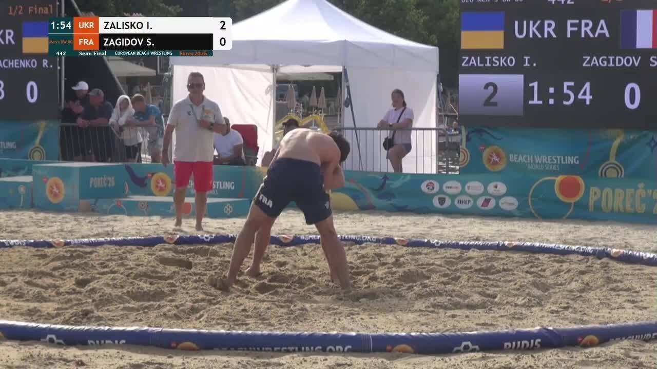 Ivan ZALISKO (UKR) vs. Said ZAGIDOV (FRA) • Semi Final • Men's BW 80Kg background