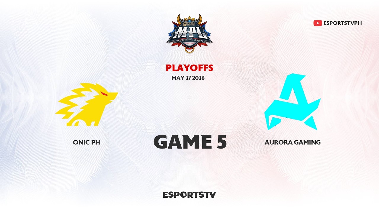 ONIC vs RORA GAME 5 MPL PH S17 PLAYOFFS | Aurora Gaming PH vs ONIC PH background