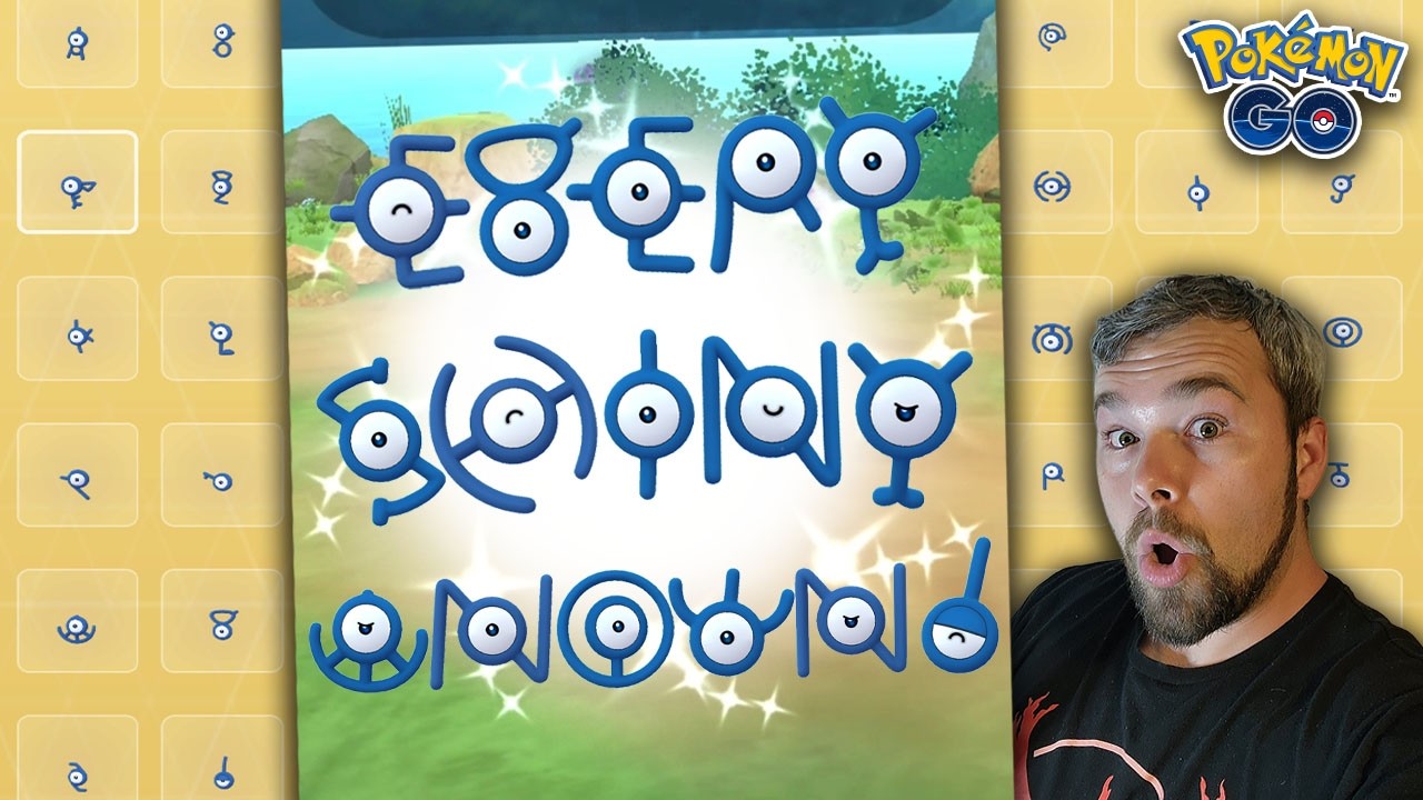 Every Shiny Unown Caught In Pokémon GO! This Took YEARS To Complete!