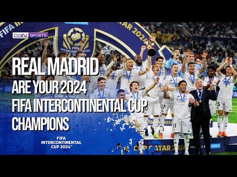 Real Madrid Are Your 2024 FIFA Intercontinental Cup Champions background