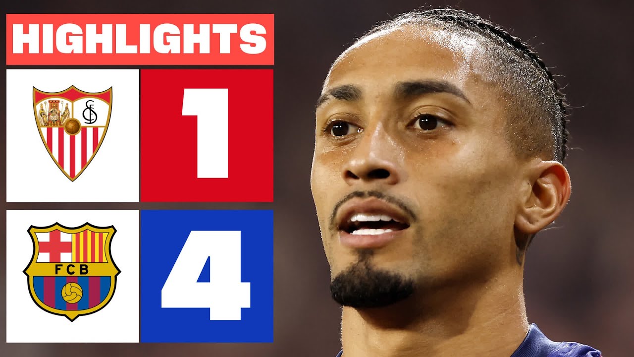 SEVILLA FC 1 - 4 FC BARCELONA I RESUMEN LALIGA EA SPORTS