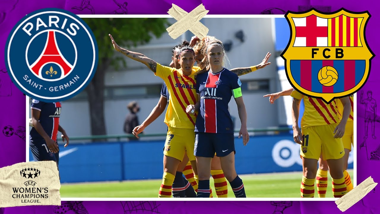 PSG vs FC Barcelona | UEFA WOMEN CHAMPIONS LEAGUE HIGHLIGHTS | 4/25/2021 | beIN SPORTS USA background