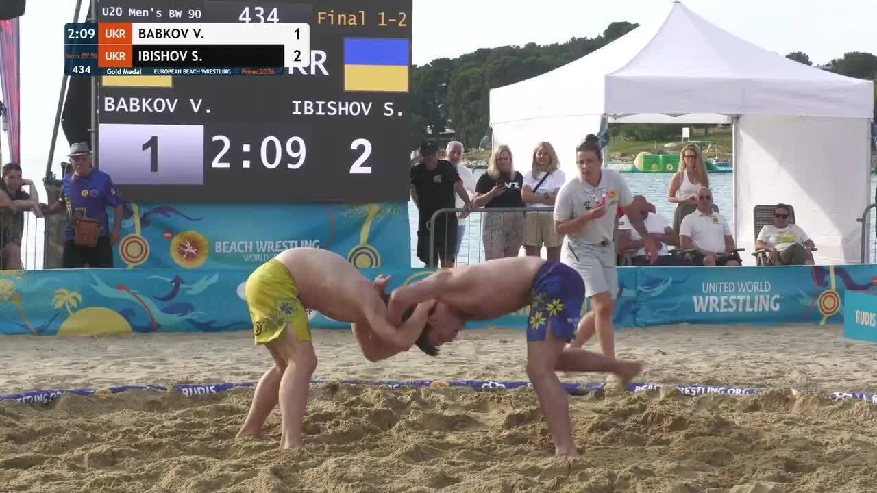 Viacheslav BABKOV (UKR) vs. Samir IBISHOV (UKR) • Gold Medal • Men's BW 90Kg background