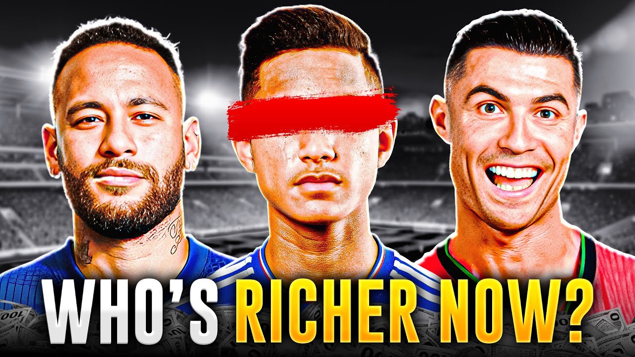 Top 5 Richest Footballers in the World | Richest Footballers In The World 2025| And Luxury Lifestyle backdrop