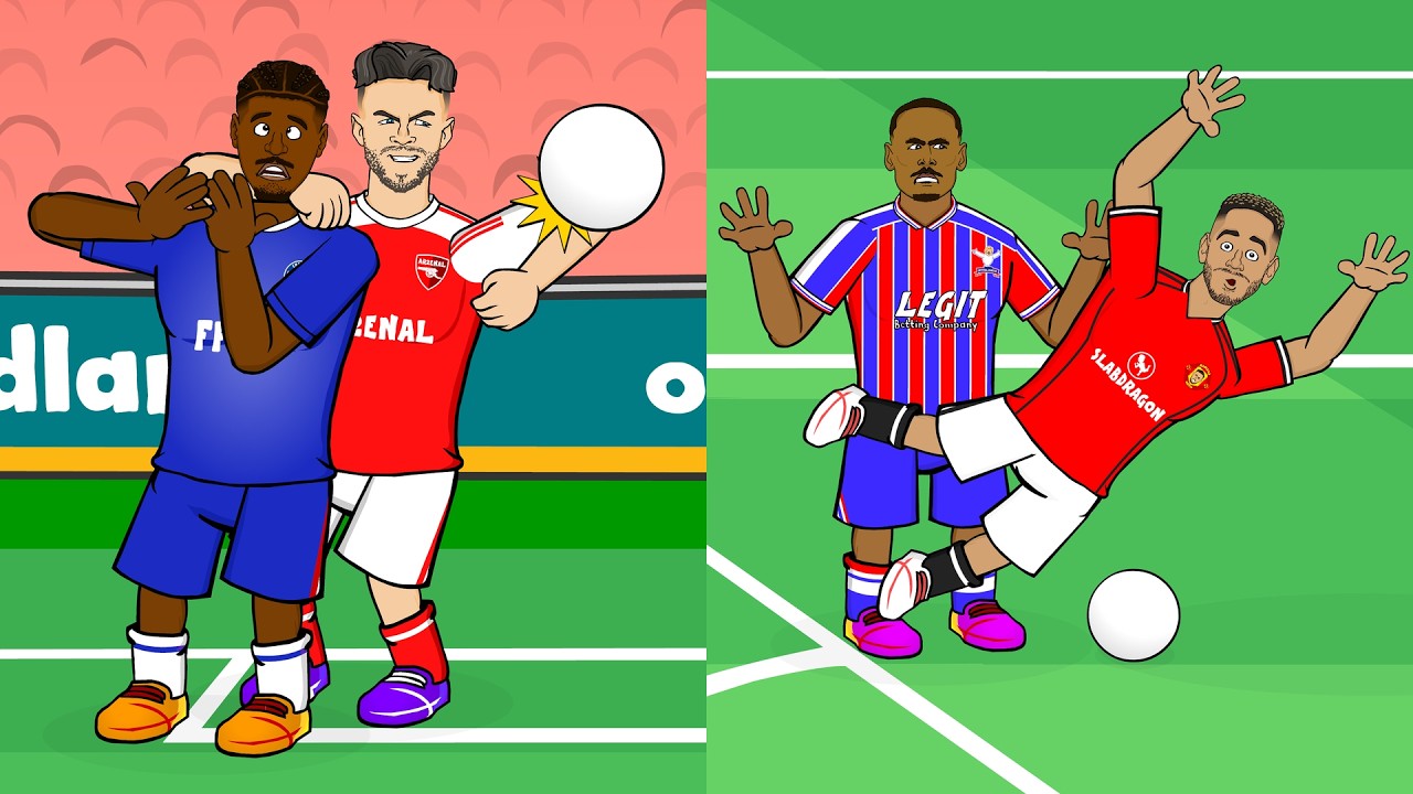 RICE HANDBALL! CUNHA DIVE!😠 (Arsenal 2-1 Chelsea, Man Utd 2-1 Crystal Palace Goals Highlights) background