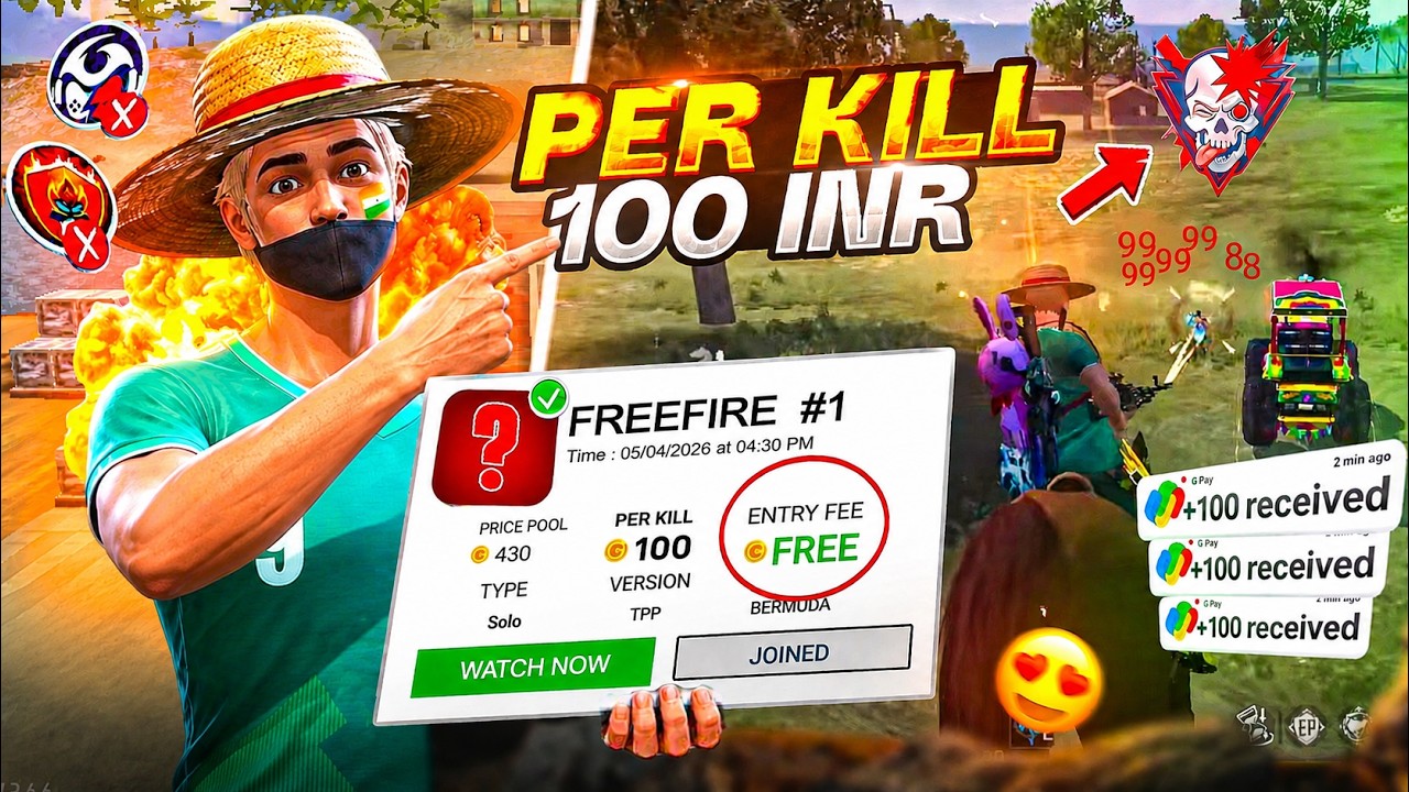 OMG π€― PER KILL 100rs SOLO TOURNAMENT CHALLENGE FOR SAMSUNG S26 ULTRA π₯