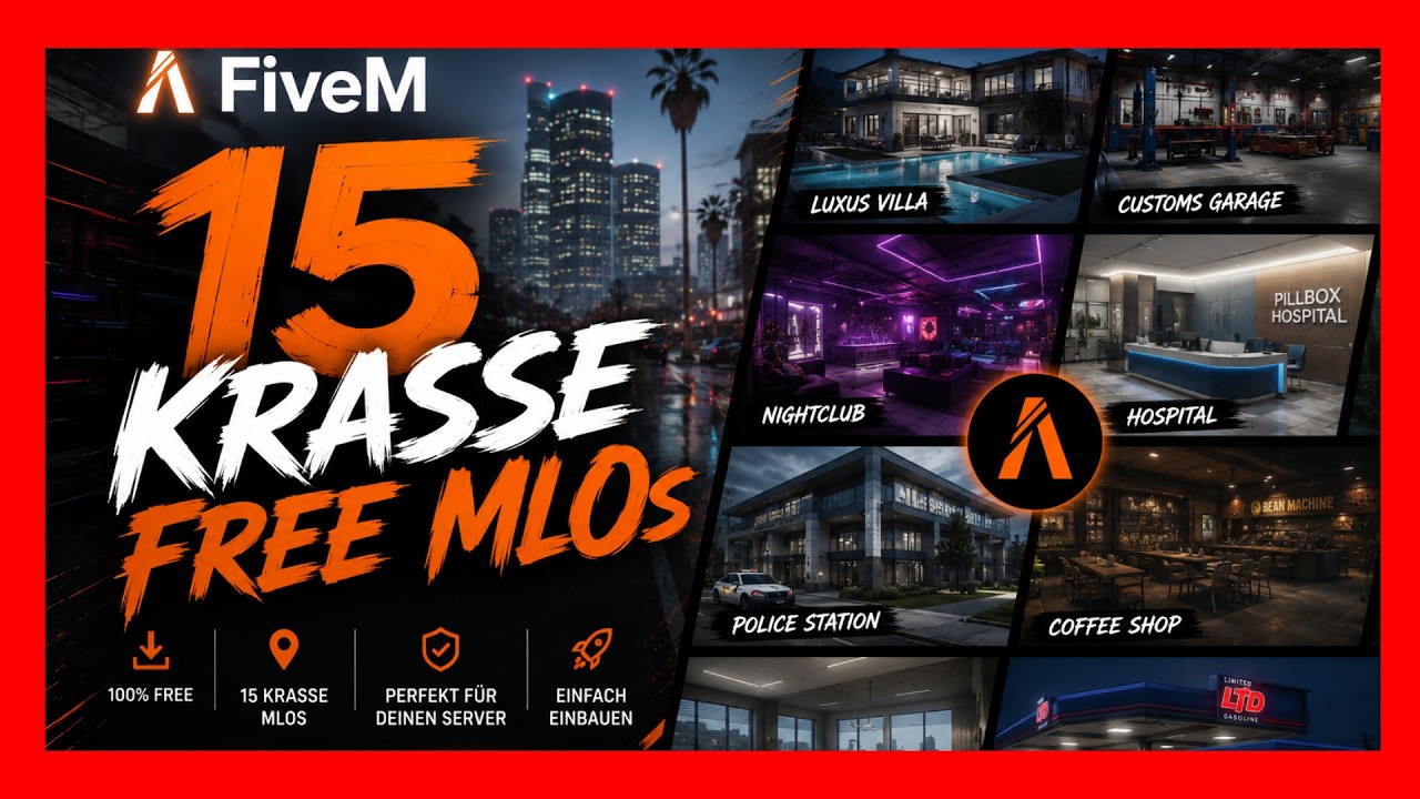 FiveM 15 KRASSE FREE MLO FÜR DEIN RP SERVER