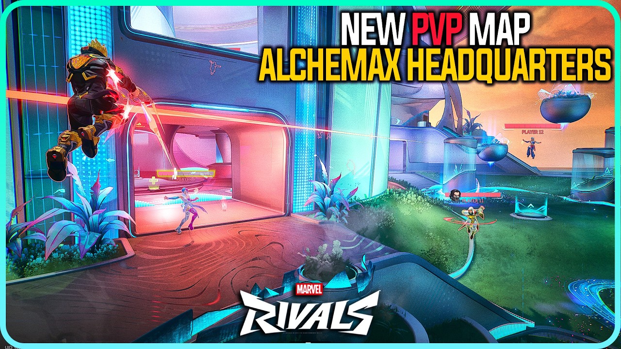 New PVP Map Alchemax Headquarters Gameplay Marvel Rivals background