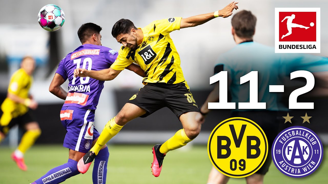 Borussia Dortmund - Austria Wien 11-2 I Highlights I Sancho & Bellingham shine background