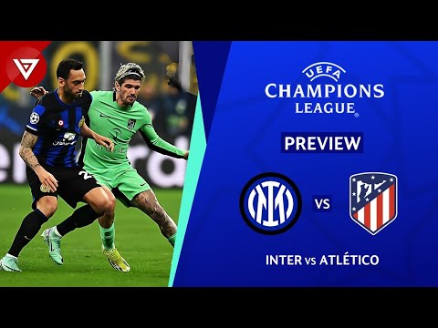 🔴 INTER vs ATLETICO MADRID - UEFA Champions League 2023/24 Round of 16 Leg 1 Preview✅️ Highlights❎️ background