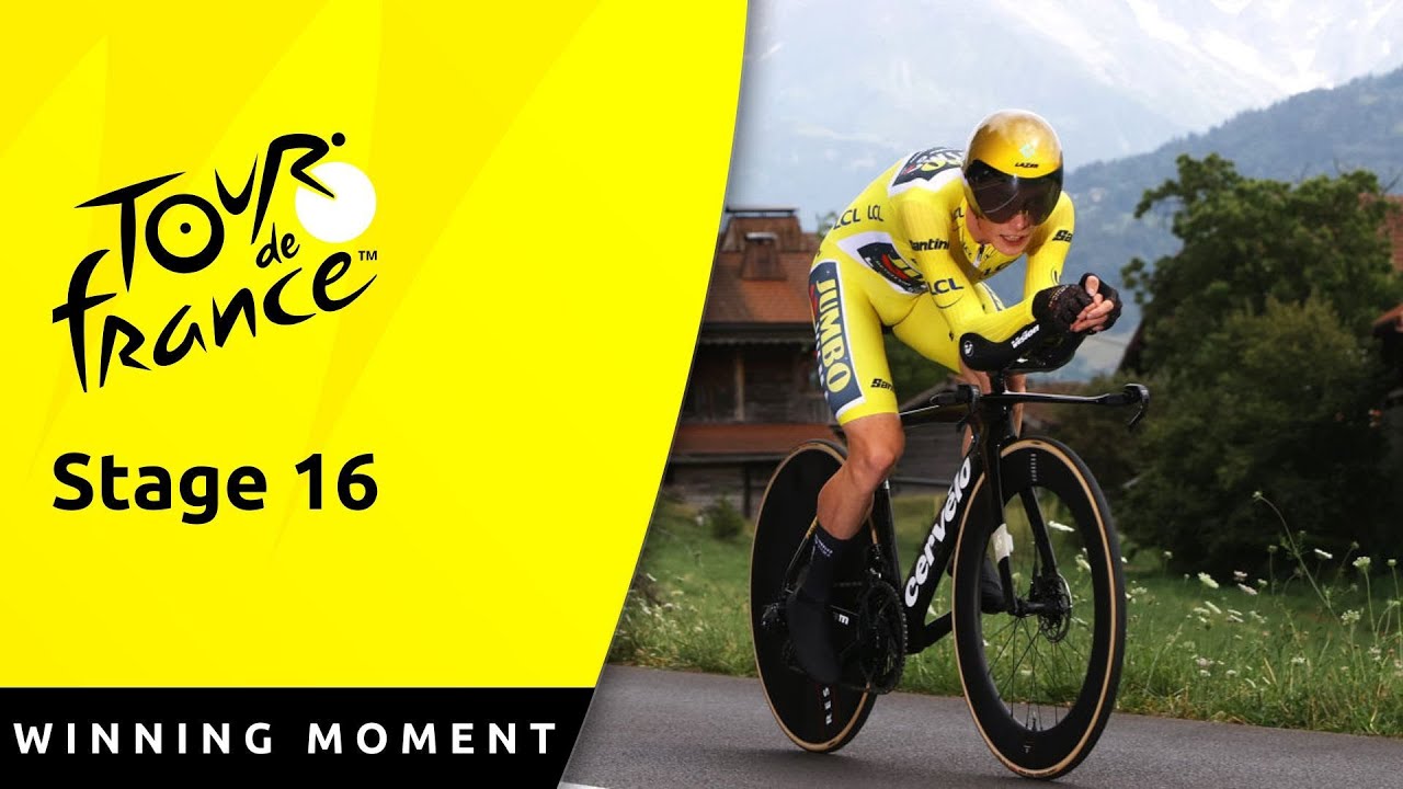 VINGEGAARD SHOWS WHO'S STRONGEST - Tour de France Stage 16 Winning Moment background