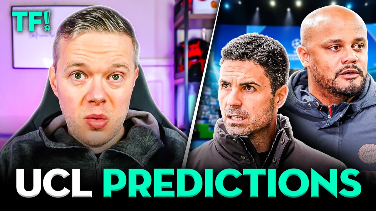 MY CHAMPIONS LEAGUE KNOCKOUT PREDICTIONS! background