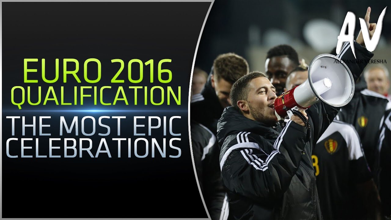 Euro 2016 Qualification • The Most Epic Celebrations After Qualifying for Euro 2016 Final Tournament background