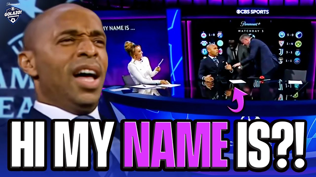 Hi My Name Is?! | Thierry Henry Shocks Micah and Jamie To Win Game Show | CBS Sport Golazo background