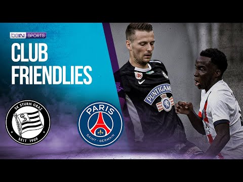 SK Sturm Graz vs PSG | HIGHLIGHTS Club Friendlies | 07/08/24 | beIN SPORTS USA background
