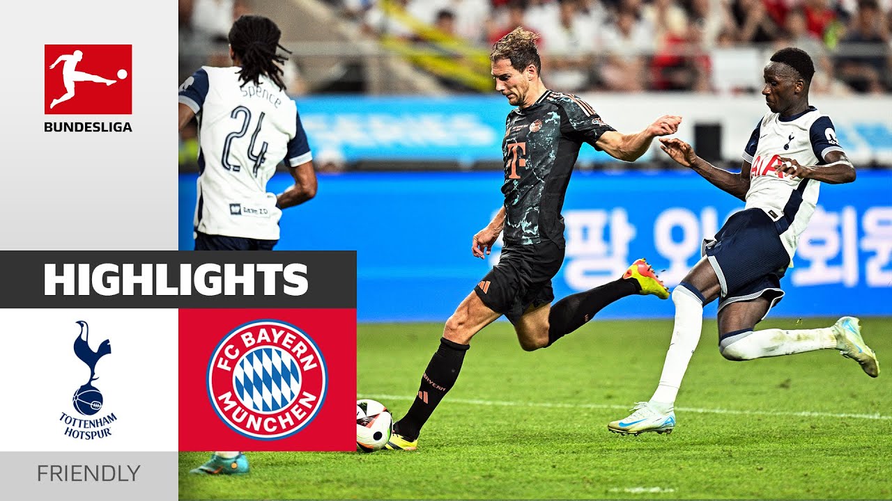 Bayern Defeats Tottenham 2-1 in Thrilling Pre-Season Clash! | FC Bayern vs. Tottenham – Highlights background
