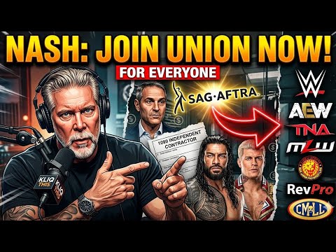 Kevin Nash DEMANDS All Wrestlers Join SAG-AFTRA NOW! (WWE, AEW, NJPW) background