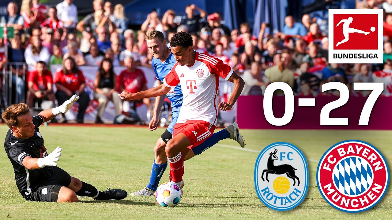 Bayern Score 27 Goals! | Rottach Egern vs. FC Bayern München 0-27 | Highlights background