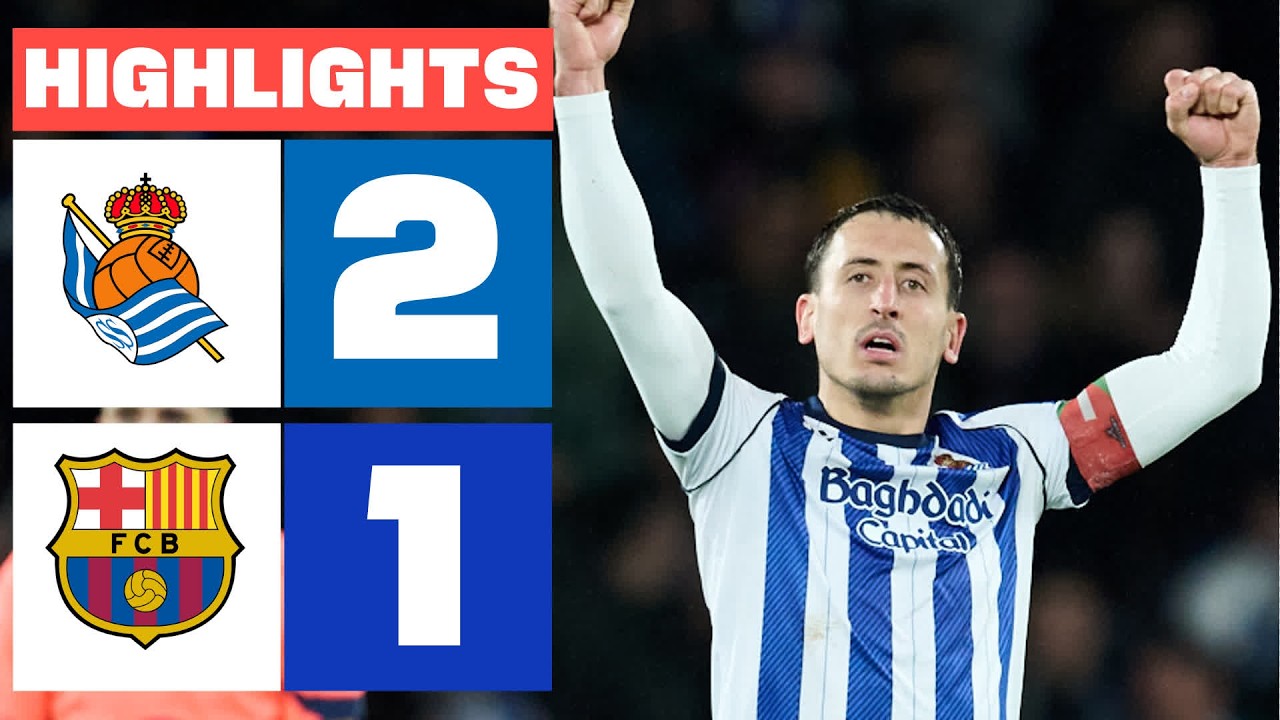 REAL SOCIEDAD 2 - 1 FC BARCELONA | RESUMEN LALIGA EA SPORTS background