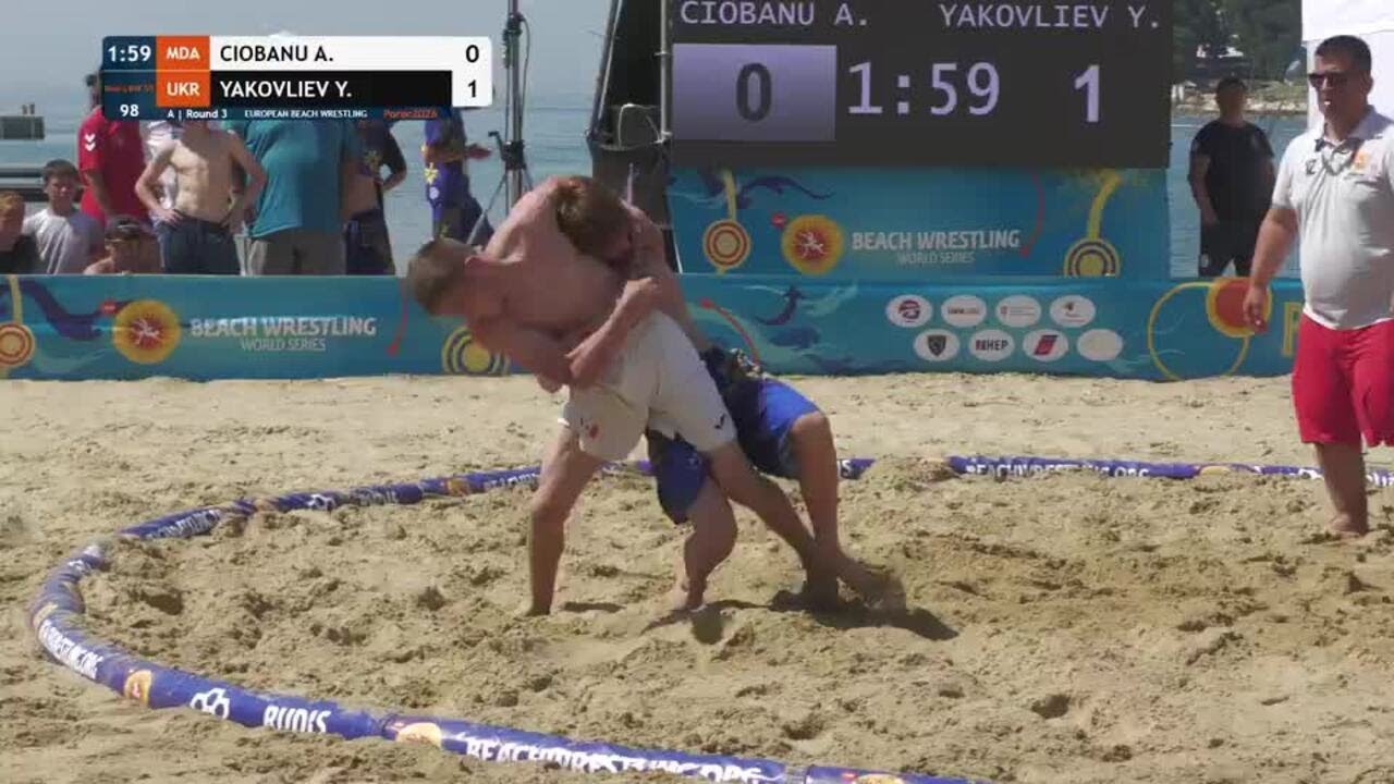 Alexandru CIOBANU (MDA) vs. Yurii YAKOVLIEV (UKR) • A | Round 3 • Men's BW 55Kg background