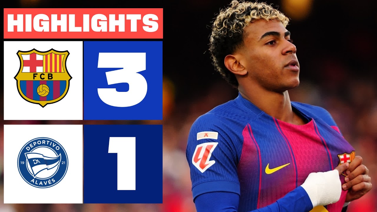FC BARCELONA 3 - 1 DEPORTIVO ALAVÉS | RESUMEN LALIGA EA SPORTS