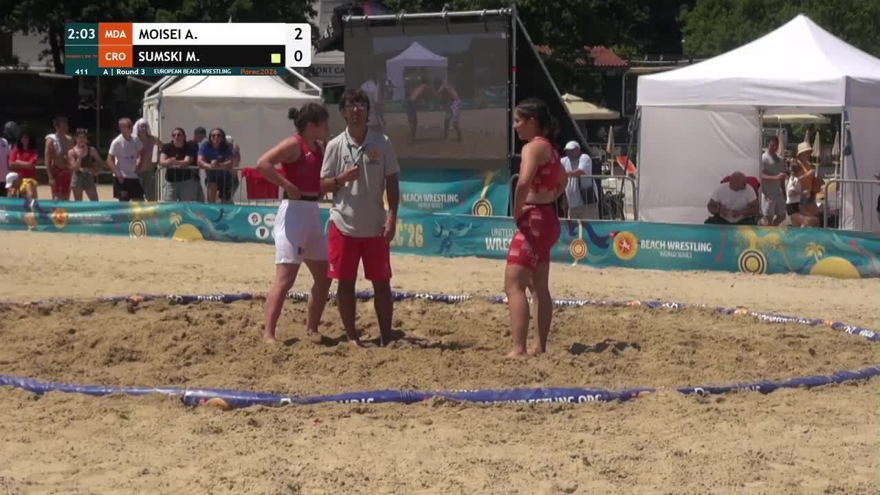 Alexandra MOISEI (MDA) vs. Marijana SUMSKI (CRO) • A | Round 3 • Women's BW 70Kg background