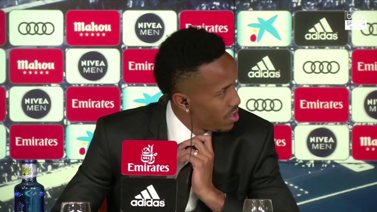 Eder Militao Gets Dizzy During his Real Madrid Presentation background