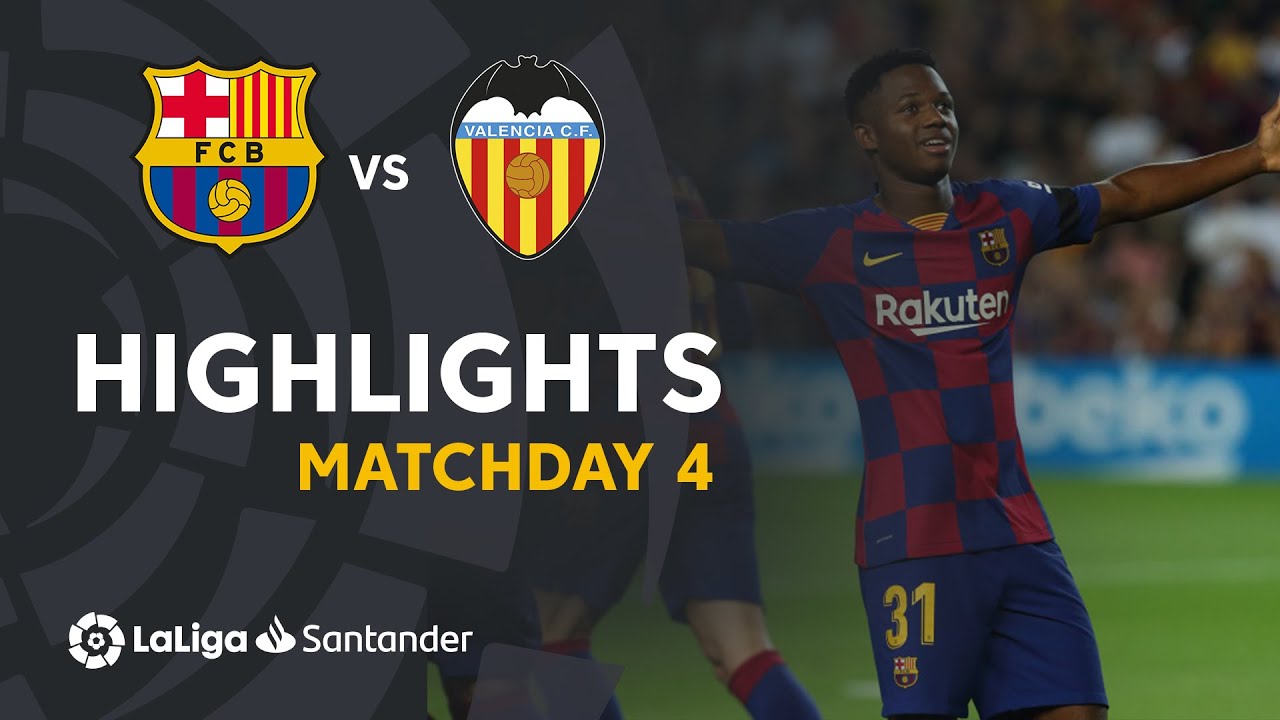 Highlights FC Barcelona vs Valencia CF (5-2) background