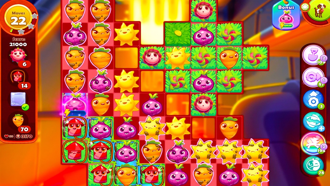 Farm Heroes Saga: Hard Levels 3155 - 3170 Walkthrough (No Boosters)