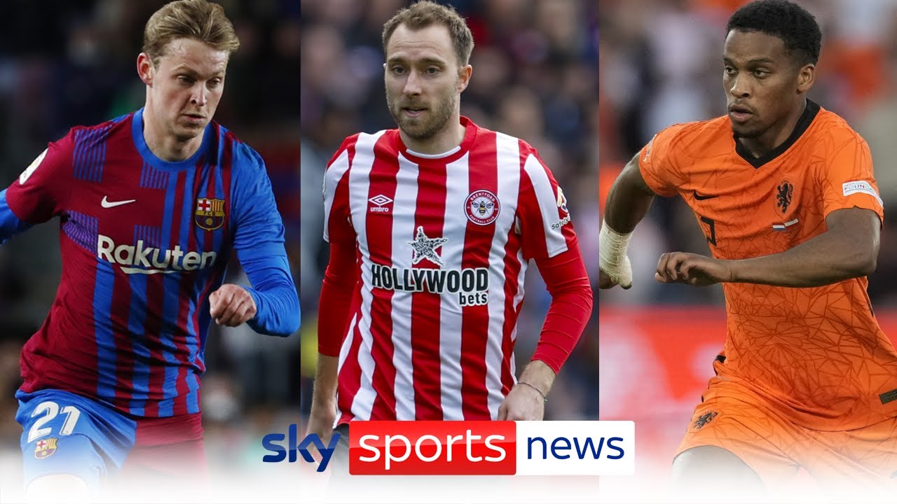 The latest on Manchester United's pursuit of Frenkie de Jong, Christian Eriksen & Jurrien Timber background