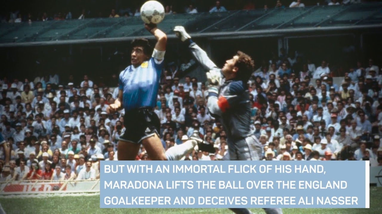 35 Years Since Maradona's Hand of God Goal 🇦🇷✋ backdrop