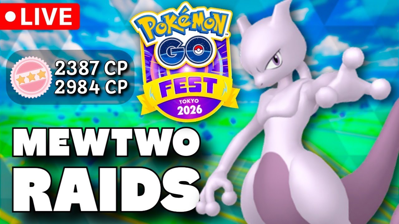 🔴 MEWTWO RAIDS | Pokemon GO Fest Tokyo 2026 -Day 4