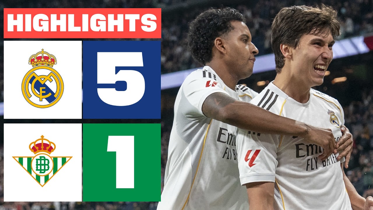 REAL MADRID 5 - 1 REAL BETIS | RESUMEN LALIGA EA SPORTS background