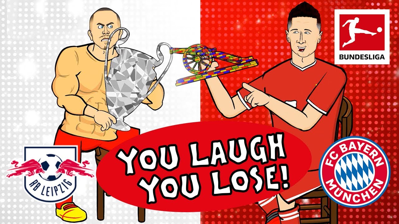 You Laugh, You Lose Challenge I RB Leipzig vs FC Bayern München I Powered by 442oons background