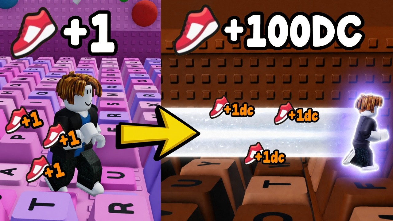 I Started Over And Got MAX SPEED In +1 Speed Keyboard Escape! background