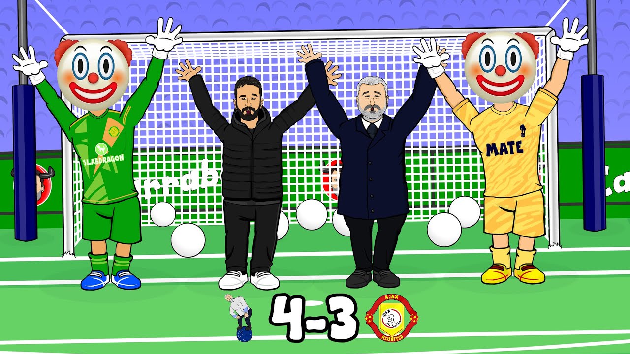 🤡GOALKEEPER CLOWN SHOW🤡 Tottenham 4-3 Man Utd (Goals Highlights Forster Bayindir) backdrop