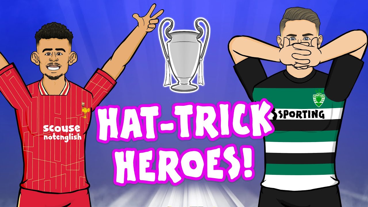 GYÖKERES & DIAZ - UCL Hat-Trick Heroes🔥 Sporting 4-1 Man City Champions League Highlights background