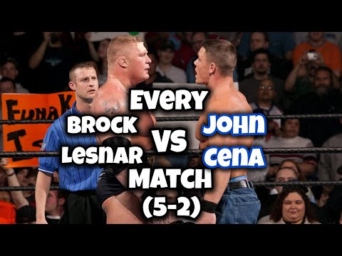 Every Brock Lesnar VS John Cena Match (5-2) background