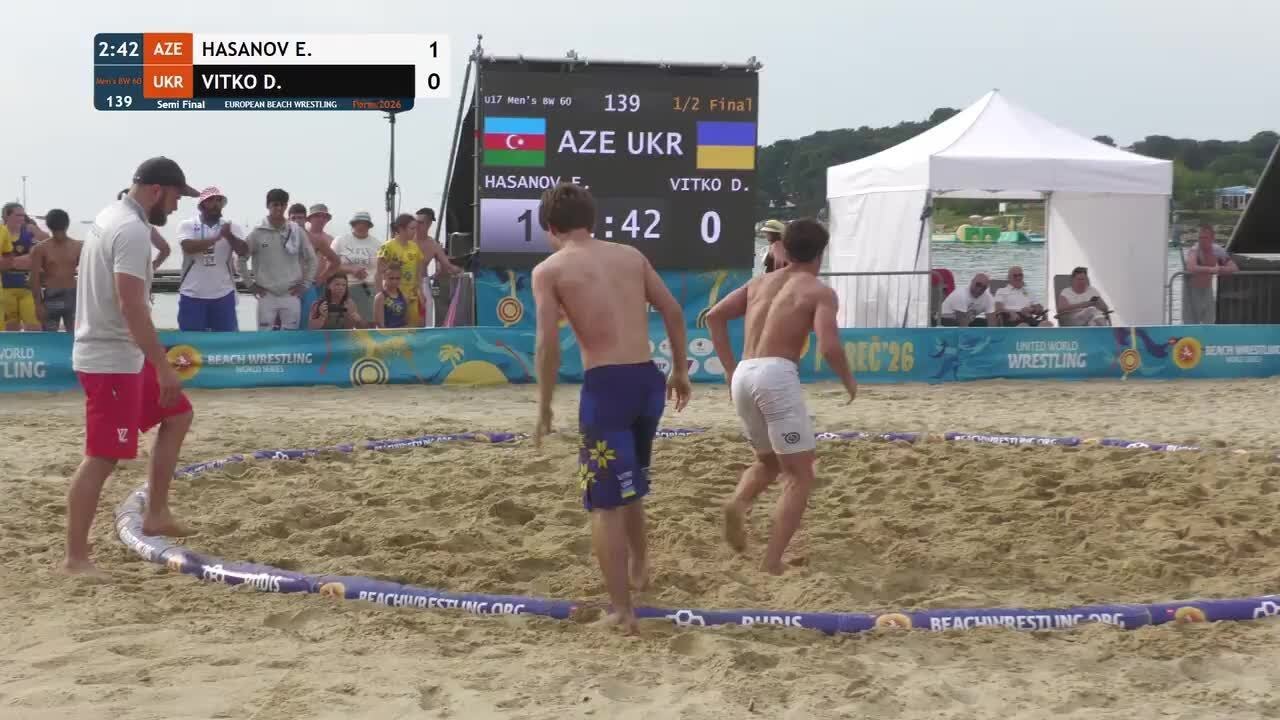 Eljan HASANOV (AZE) vs. Denys VITKO (UKR) • Semi Final • Men's BW 60Kg background