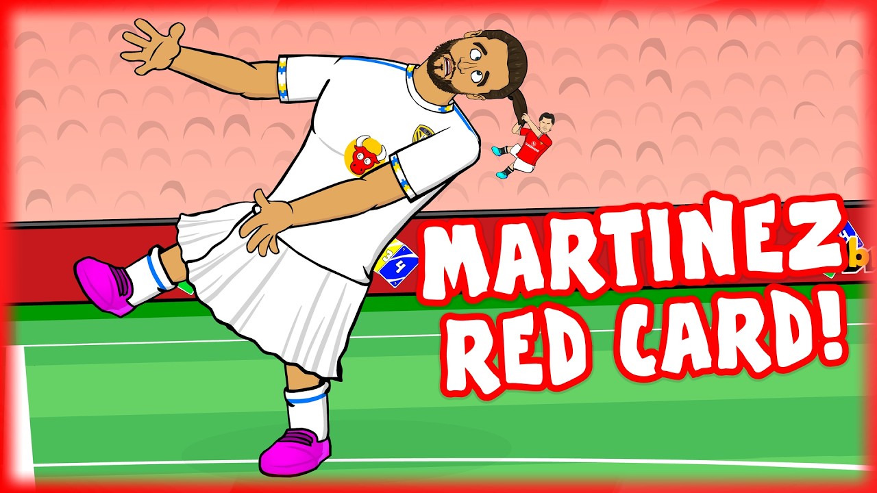 MARTINEZ RED CARD🔴 Calvert-Lewin hair-pull! (Manchester United 1-2 Leeds Highlights) background