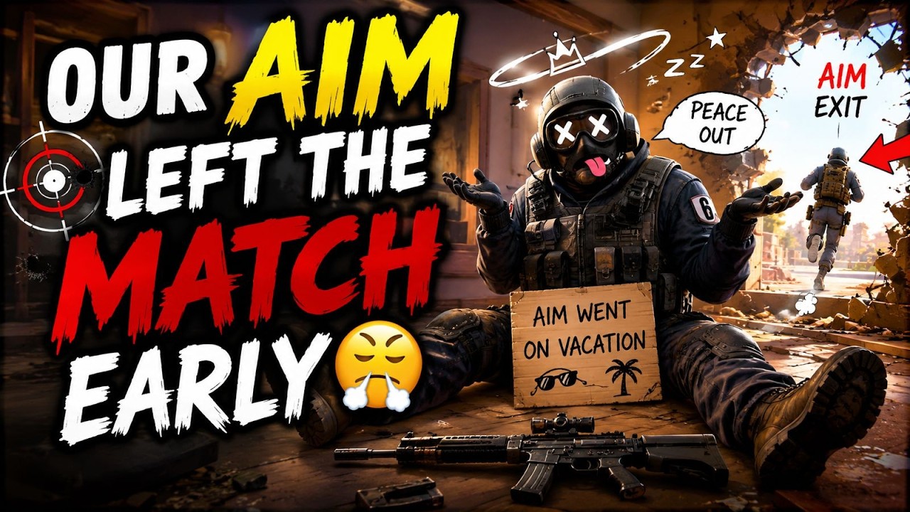π΄R6 live | Our Aim Left the Match Early π€
