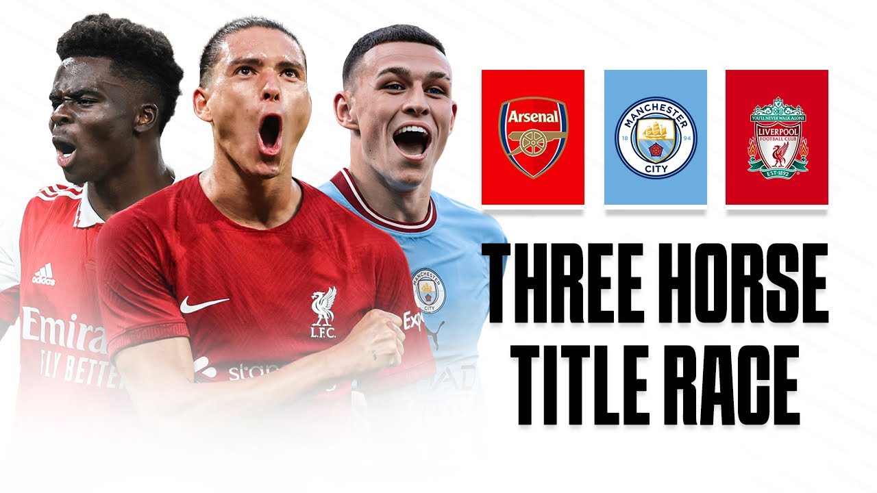 Premier League Title Race - Three Horse Race predictions! background