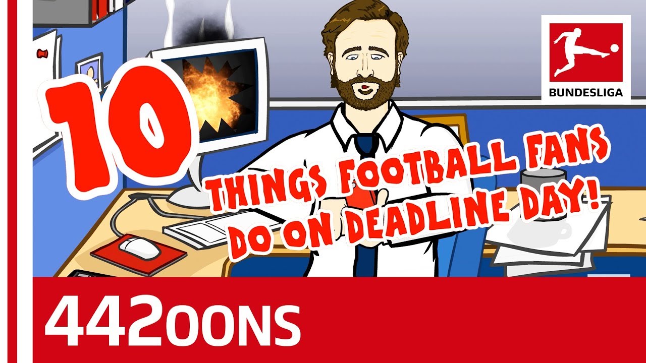 10 Things Football Fans Do On Deadline Day - Powered by 442oons background