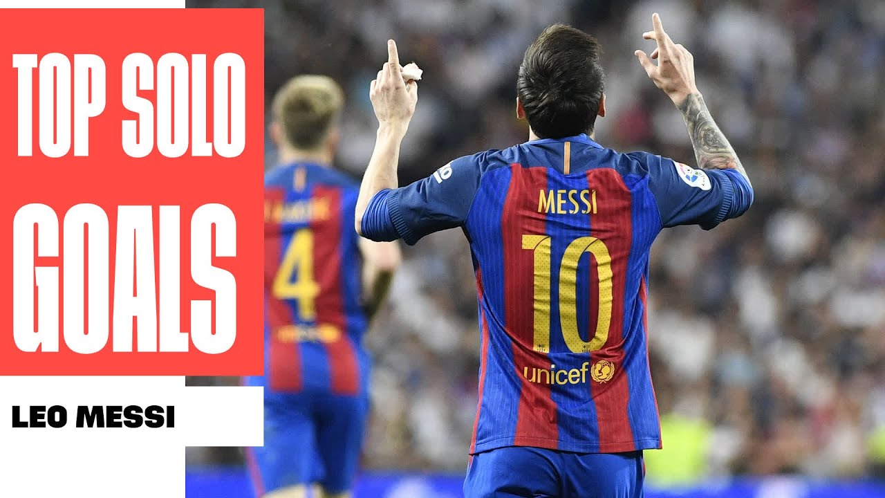 TOP 25 GOLES DE JUGADA INDIVIDUAL Lionel Messi LALIGA background