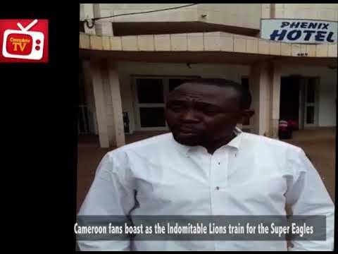 Cameroon Fans Boast As Lions Train For Super Eagles