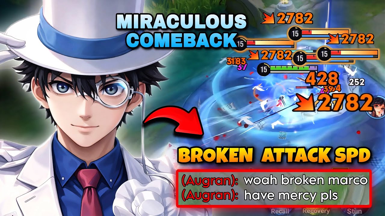 MIRACULOUS COMEBACK! CHINA MARCO POLO BROKEN ATTACK SPEED SEMI TANK BUILD IN RANK! | HONOR OF KINGS