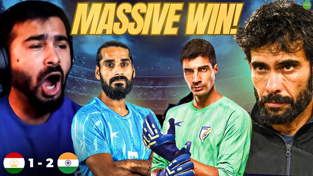 India Beat Tajikistan 2-1 in a MASSIVE Win! | Gurpreet Singh The Hero! backdrop